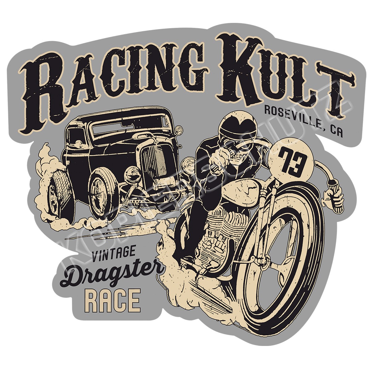 Racing Kult Aufkleber Dragster Race Sticker in verschiedenen Größen