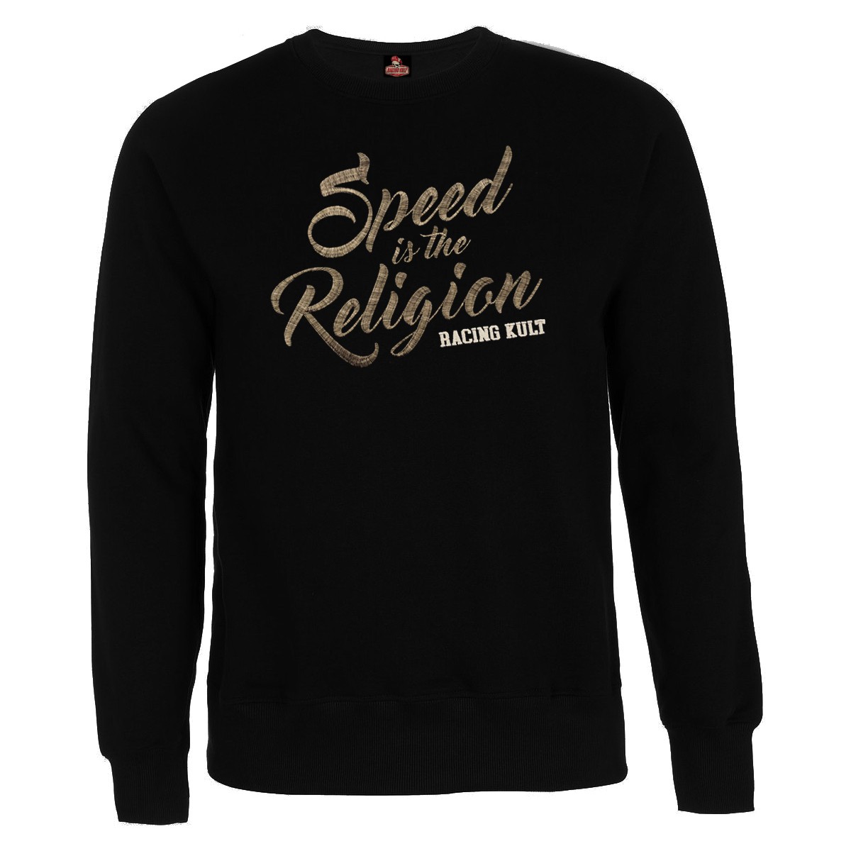 Racing Kult Sweatshirt Speed is the Religion mit Stick