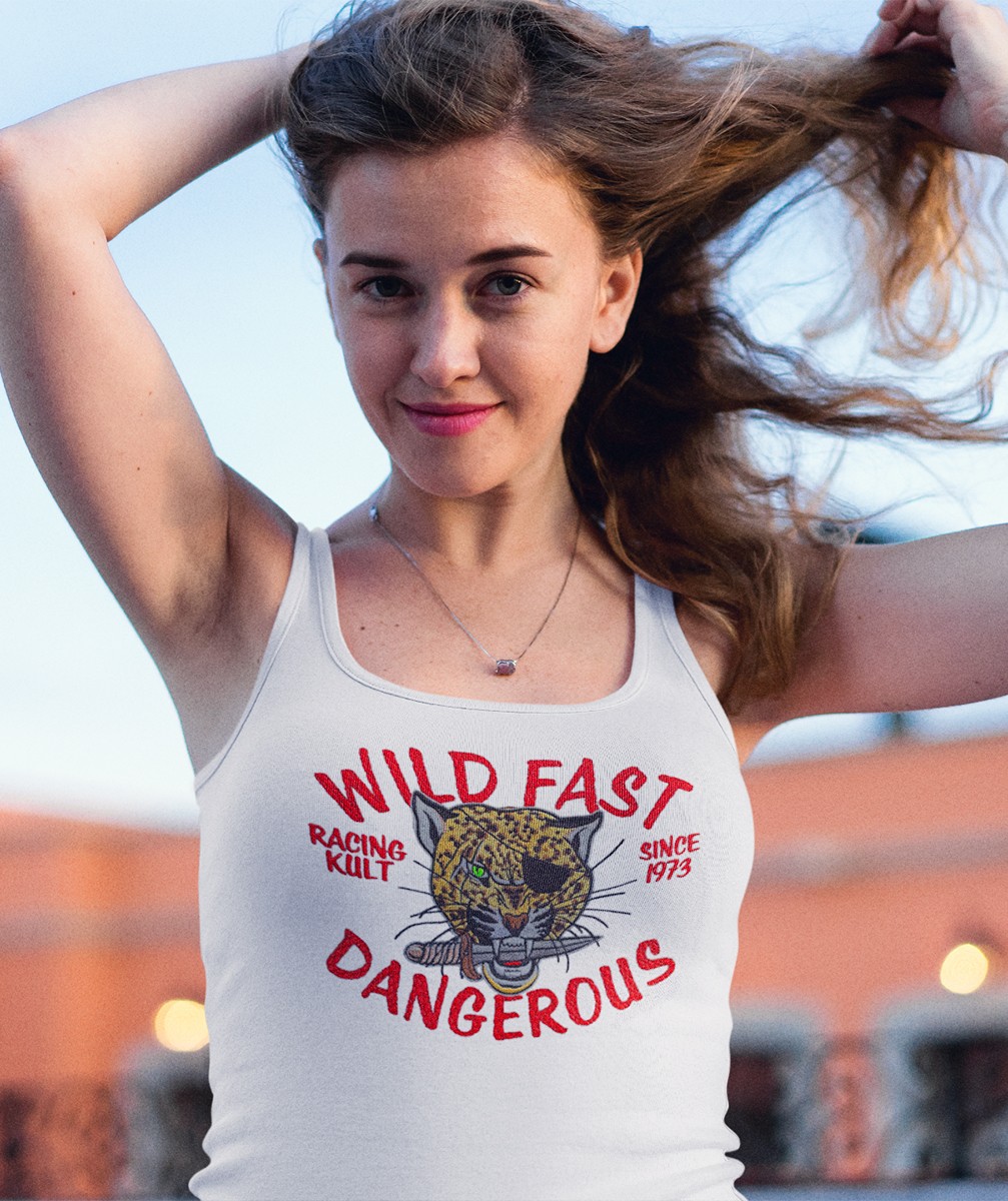 Racing Kult Jersey Frauen Tank-Top Wild Fast Dangerous